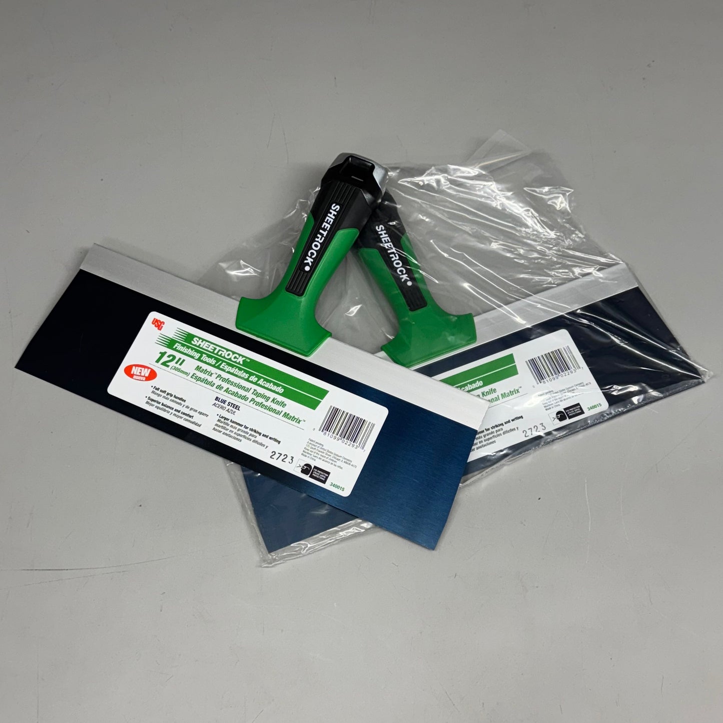 USG SHEETROCK TOOLS (2 PACK) Matrix Professional Taping Knife 12" 340015