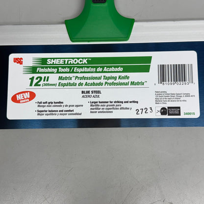 USG SHEETROCK TOOLS (2 PACK) Matrix Professional Taping Knife 12" 340015