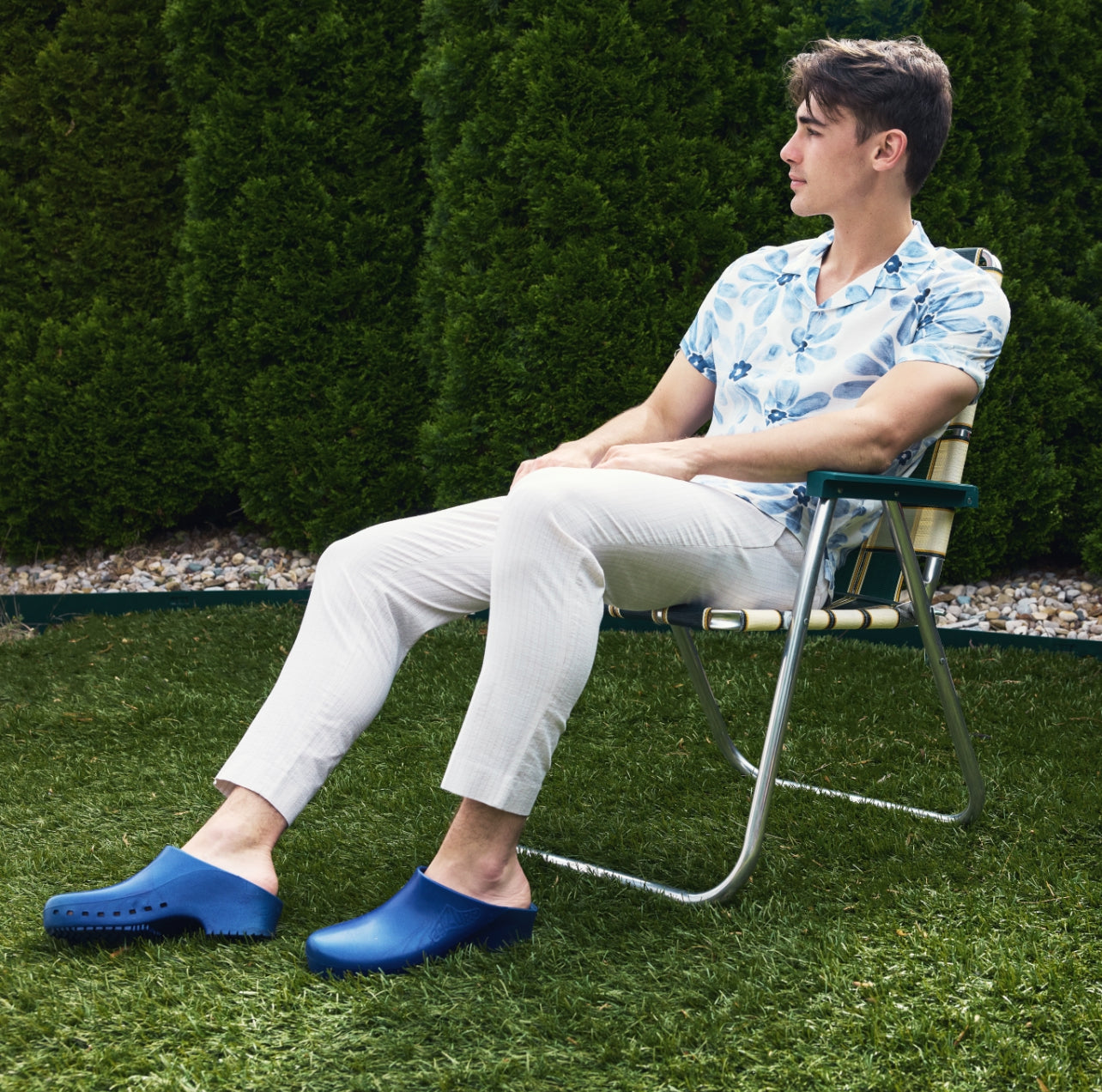 Calzuro Classic Without Holes Metallic Blue