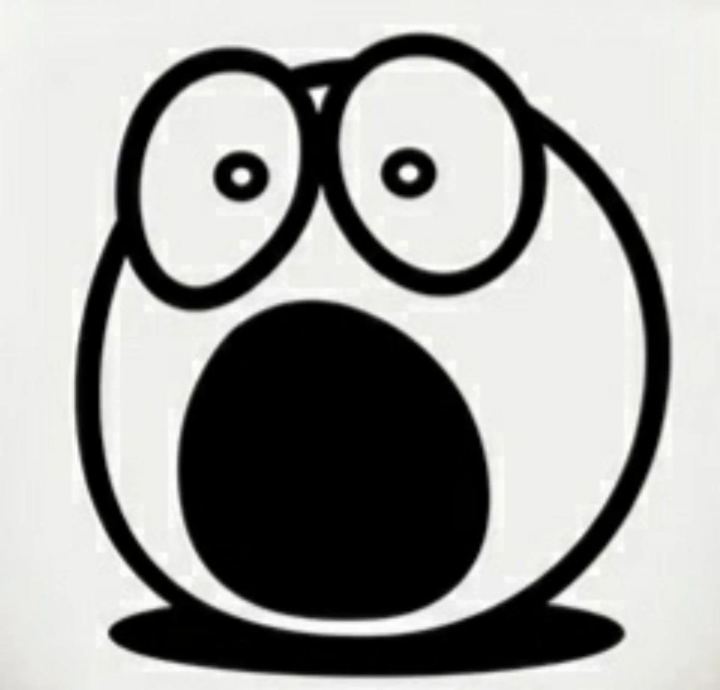 Funny Bathroom Vinyl Decal: Toilet Decor Sticker