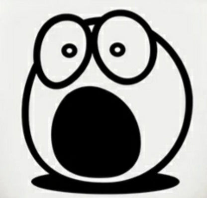 Funny Bathroom Vinyl Decal: Toilet Decor Sticker