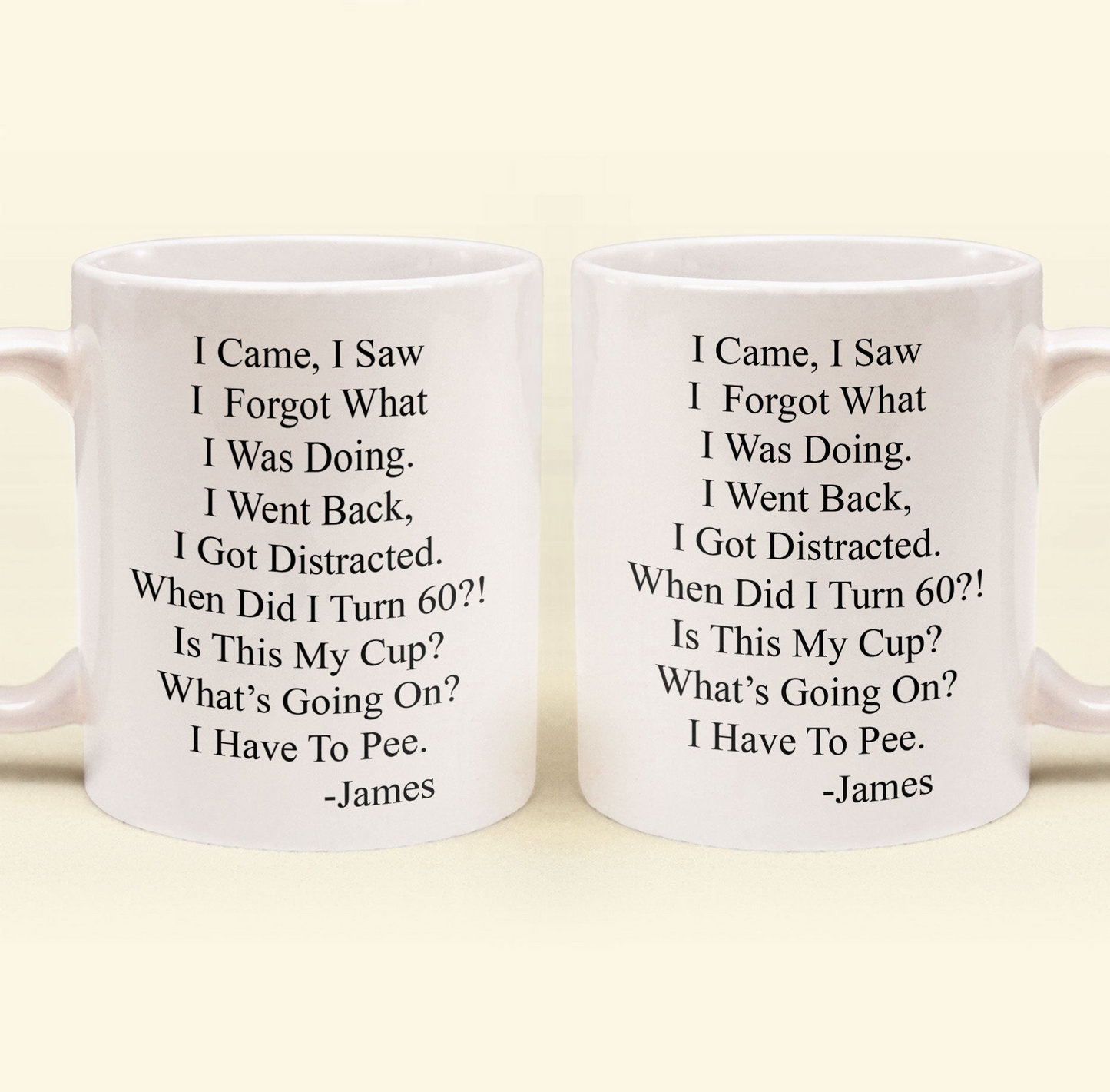 Funny Old Age Birthday - Personalized Custom Mug - Gift For Mother, Father, Grandma, Grandpa