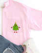 Funny Christmas Tree, Pocket, Santa, Snow, Winter, Xmas Pocket Tee Comfort Colors T-Shirt