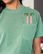 Funny Elf Legs, Pocket, Christmas, Santa, Winter, Snow, Xmas Pocket Tee Comfort Colors T-Shirt
