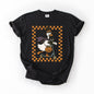 Funny Halloween Goose, Black Cat, Witch, Checkered, Comfort Colors T-Shirt