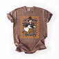 Funny Halloween Goose, Black Cat, Witch, Checkered, Comfort Colors T-Shirt