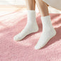 Fuzzy Ankle Socks – Ivory Cozy Cuties