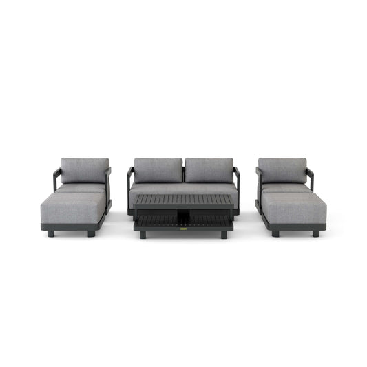 Set-902-Al 6-Pc Granada Aluminum Deep Seating