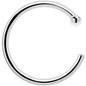 Real Platinum Nose Hoop - Hypoallergenic & Luxurious