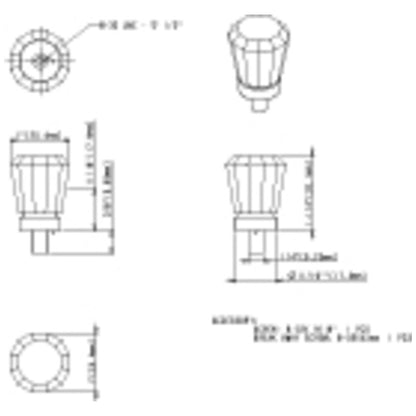1" Overall Length Satin Nickel Faceted Glass Harlow Cabinet Knob
