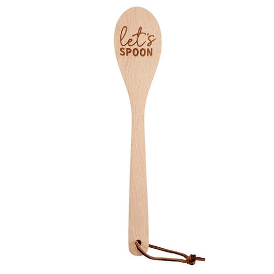 Let's Spoon Wooden Cooking Spoon | Beech Wood Kitchen Utensil | Kitchen + Metal