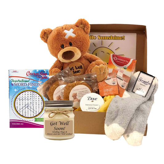 Get Well Gift of Sunshine Care Package-  get well soon gift basket -