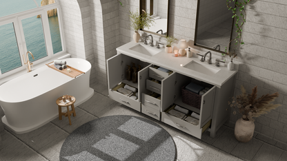 Caroline Avenue 72" Double Bath Vanity