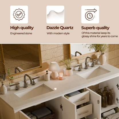 Caroline Avenue 72" Double Bath Vanity