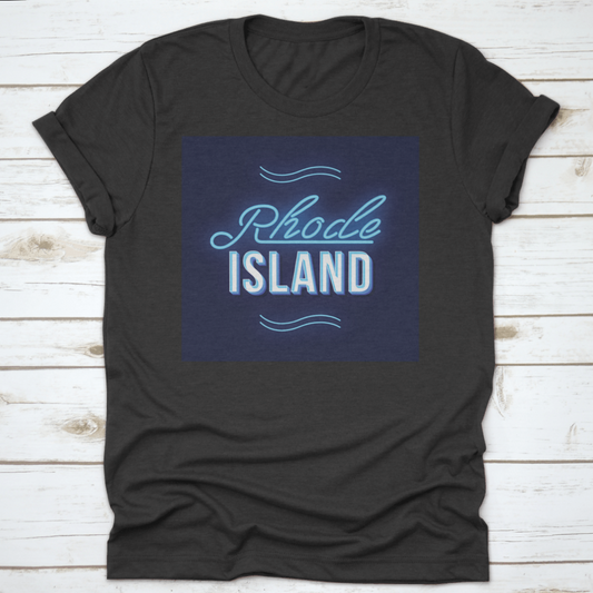 Rhode Island Vintage Vector Lettering. Retro Bold Font, Typeface. Pop