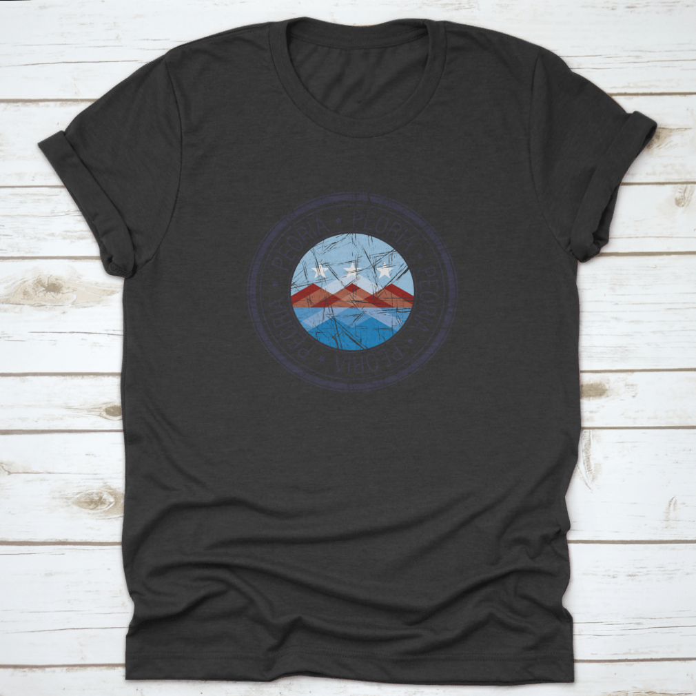 City Of Peoria, Arizona Postal Rubber Stamp, Vector Object Over White | Binge T-shirt Shop