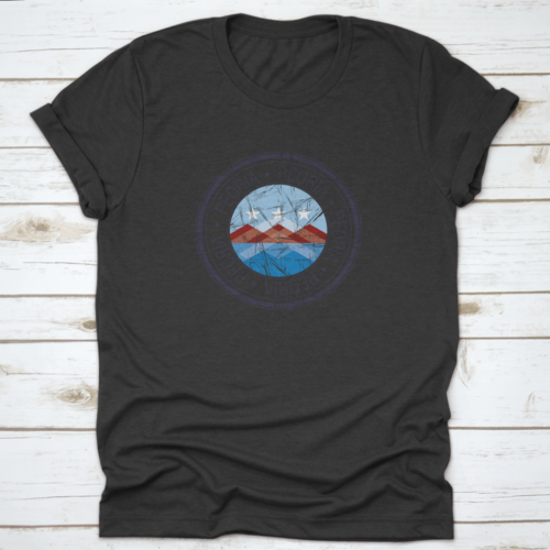 City Of Peoria, Arizona Postal Rubber Stamp, Vector Object Over White | Binge T-shirt Shop