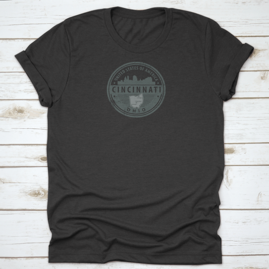 Grunge Round Rubber Stamp With Name Of Ohio, Cincinnati, United States | Binge T-shirt Shop