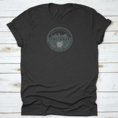 Grunge Round Rubber Stamp With Name Of Ohio, Cincinnati, United States | Binge T-shirt Shop
