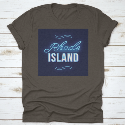 Rhode Island Vintage Vector Lettering. Retro Bold Font, Typeface. Pop