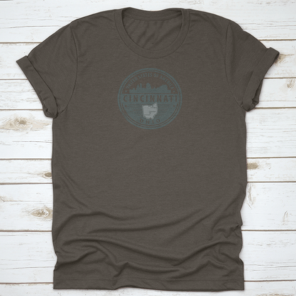 Grunge Round Rubber Stamp With Name Of Ohio, Cincinnati, United States | Binge T-shirt Shop