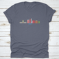 United States, Boise Line Cityscape, Flat Vector. Travel City | Binge T-shirt Shop