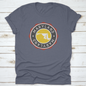 A Vintage National Seal Stamp Design With The Map Of The State | Binge T-shirt Shop | Kitchen + Metal