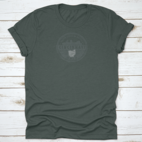 Grunge Round Rubber Stamp With Name Of Ohio, Cincinnati, United States | Binge T-shirt Shop