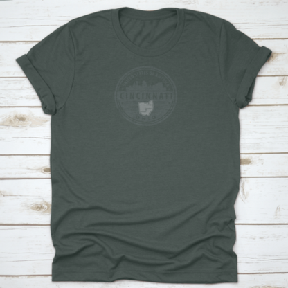 Grunge Round Rubber Stamp With Name Of Ohio, Cincinnati, United States | Binge T-shirt Shop