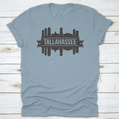 Tallahassee Skyline Silhouette Design City Vector Art Landmark Print | Binge T-shirt Shop