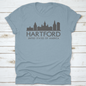 Hartford Skyline Silhouette Design City Vector Art Famous Buildings | Binge T-shirt Shop