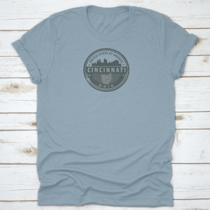 Grunge Round Rubber Stamp With Name Of Ohio, Cincinnati, United States | Binge T-shirt Shop