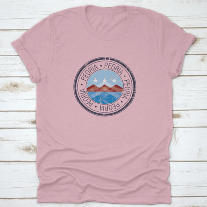 City Of Peoria, Arizona Postal Rubber Stamp, Vector Object Over White | Binge T-shirt Shop