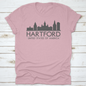 Hartford Skyline Silhouette Design City Vector Art Famous Buildings | Binge T-shirt Shop