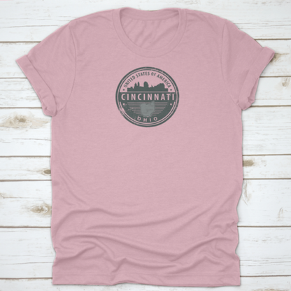 Grunge Round Rubber Stamp With Name Of Ohio, Cincinnati, United States | Binge T-shirt Shop