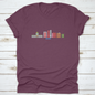 United States, Boise Line Cityscape, Flat Vector. Travel City | Binge T-shirt Shop