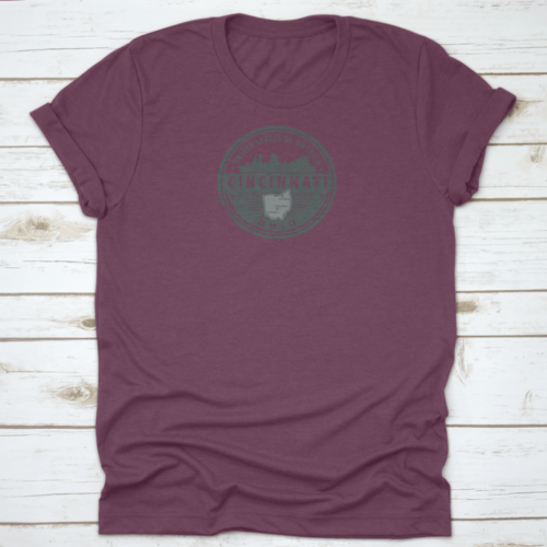 Grunge Round Rubber Stamp With Name Of Ohio, Cincinnati, United States | Binge T-shirt Shop