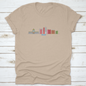 United States, Boise Line Cityscape, Flat Vector. Travel City | Binge T-shirt Shop