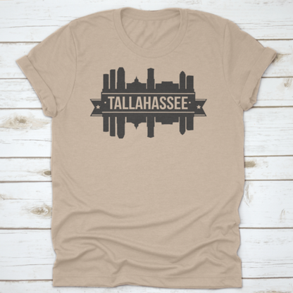 Tallahassee Skyline Silhouette Design City Vector Art Landmark Print | Binge T-shirt Shop