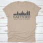 Hartford Skyline Silhouette Design City Vector Art Famous Buildings | Binge T-shirt Shop