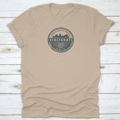 Grunge Round Rubber Stamp With Name Of Ohio, Cincinnati, United States | Binge T-shirt Shop