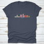 United States, Boise Line Cityscape, Flat Vector. Travel City | Binge T-shirt Shop