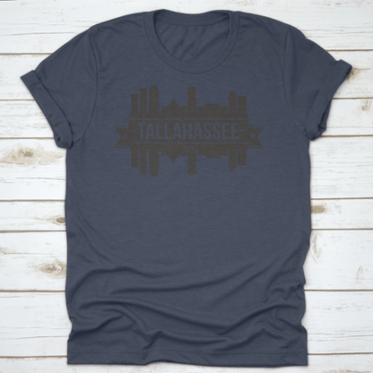 Tallahassee Skyline Silhouette Design City Vector Art Landmark Print | Binge T-shirt Shop