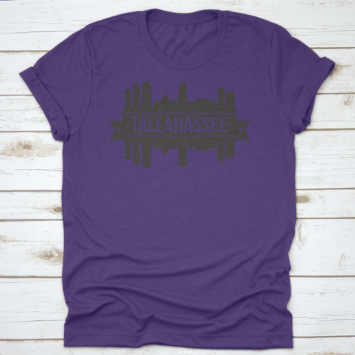 Tallahassee Skyline Silhouette Design City Vector Art Landmark Print | Binge T-shirt Shop