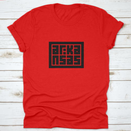 Arkansas Calligraphy Logo In Decorative Block Code Style Typography