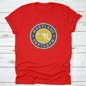 A Vintage National Seal Stamp Design With The Map Of The State | Binge T-shirt Shop | Kitchen + Metal