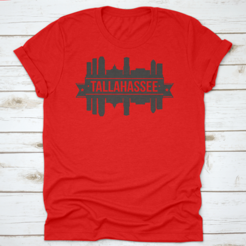 Tallahassee Skyline Silhouette Design City Vector Art Landmark Print | Binge T-shirt Shop