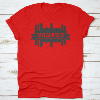 Tallahassee Skyline Silhouette Design City Vector Art Landmark Print | Binge T-shirt Shop