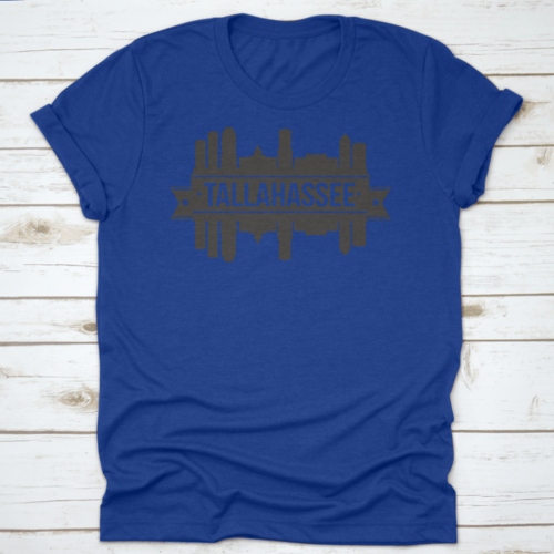 Tallahassee Skyline Silhouette Design City Vector Art Landmark Print | Binge T-shirt Shop