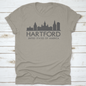 Hartford Skyline Silhouette Design City Vector Art Famous Buildings | Binge T-shirt Shop